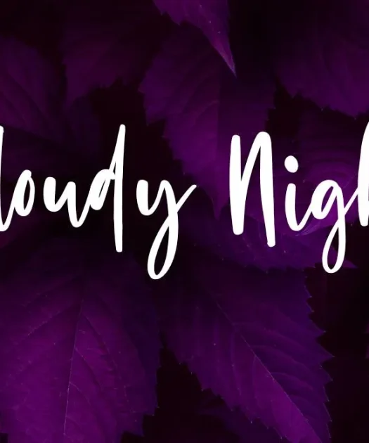 Cloudy Night Font Free Download