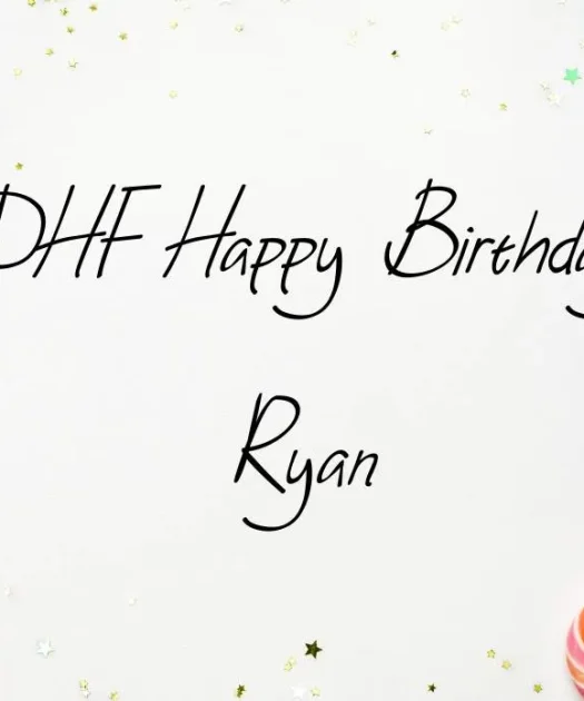Happy Birthday Ryan Font Free Download