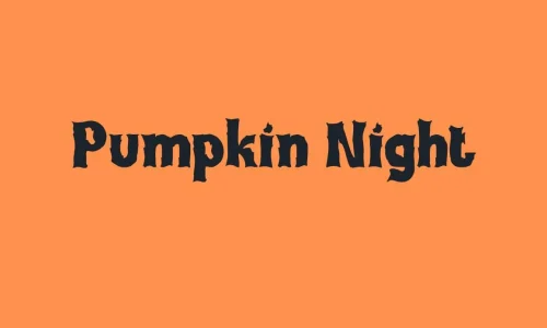 Pumpkin Night Font Free Download