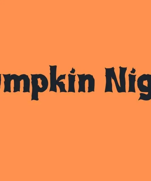 Pumpkin Night Font Free Download