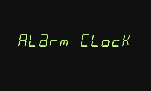 Alarm Clock Font Free Download