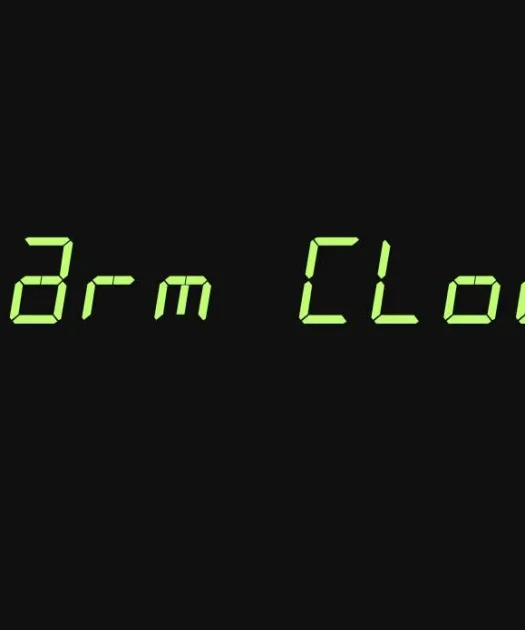Alarm Clock Font Free Download