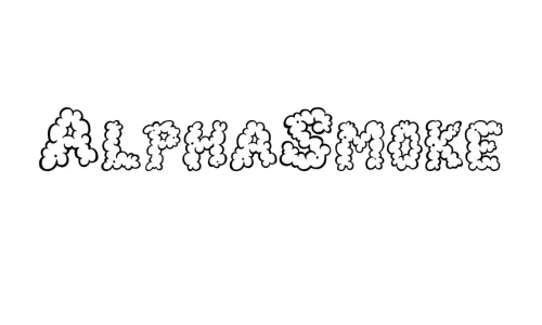 Alpha Smoke Font Free Download