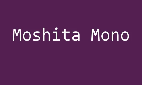 Moshita Mono Font Free Download