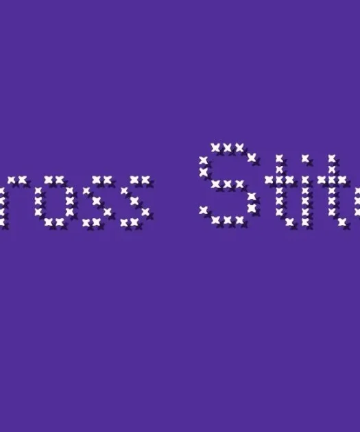 Cross Stitch Font Free Download