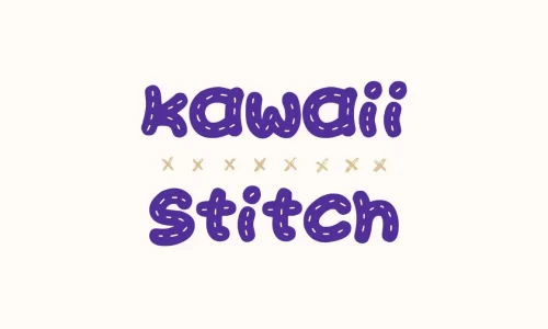 kawaii Stitch Font Free Download