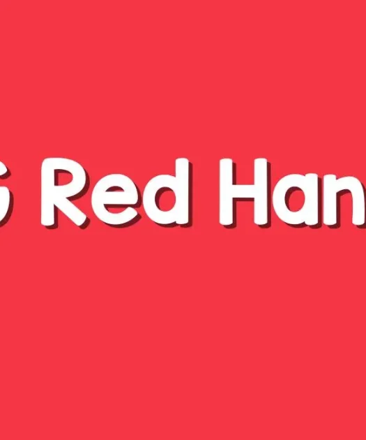 Kg Red Hands Font Free Download