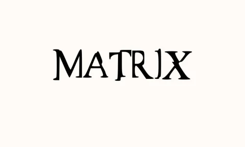 Matrix Font Free Download