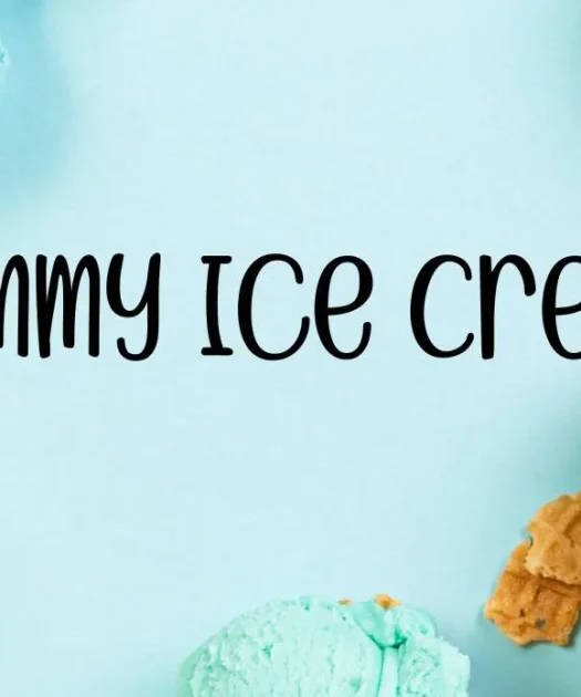 Yummy Ice Cream Font Free Download
