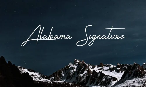 Alabama Signature Font Free Download
