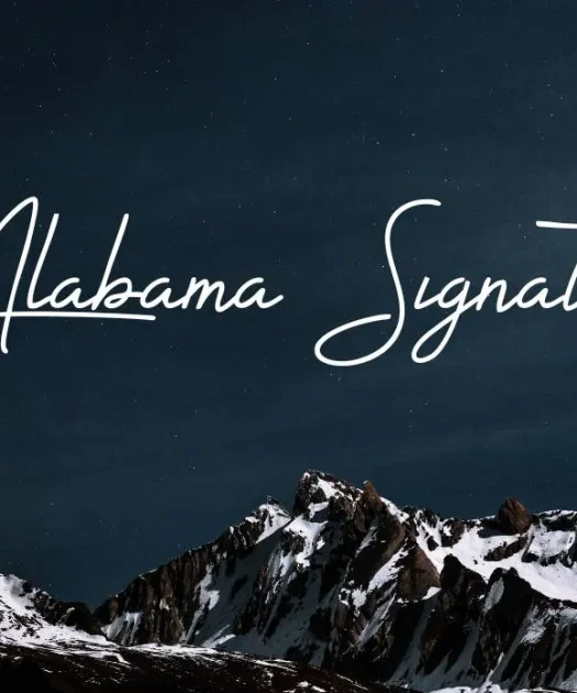 Alabama Signature Font Free Download