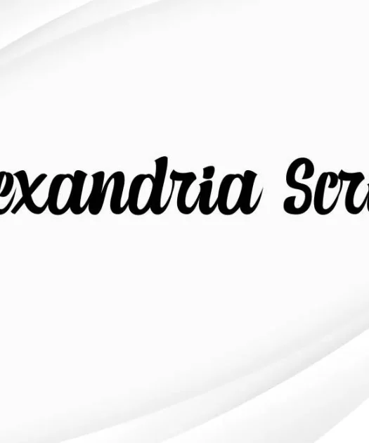 Alexandria Script Layered Font Free Download