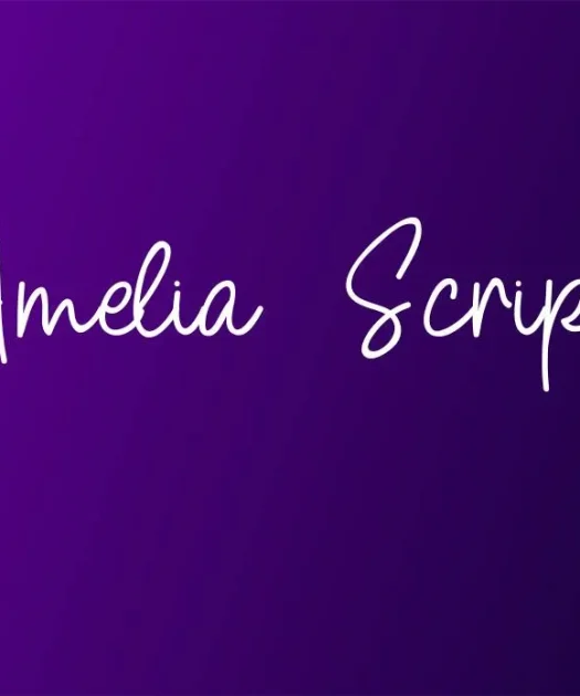 Amelia Script Font Free Download