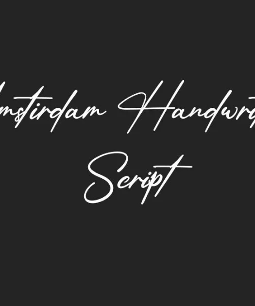 Amstirdam Handwritten Script Font Free Download