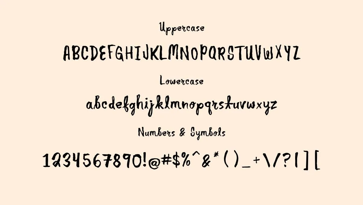 Another Brush Pen Font