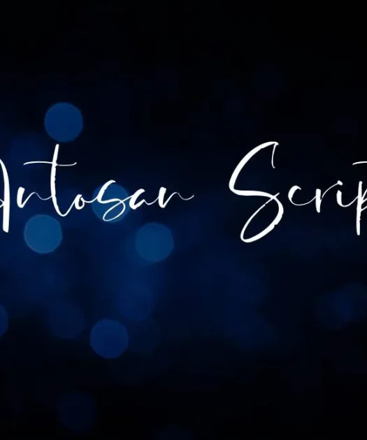 Antosan Script Font Free Download