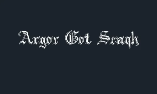 Argor Got Scaqh Font Free Download
