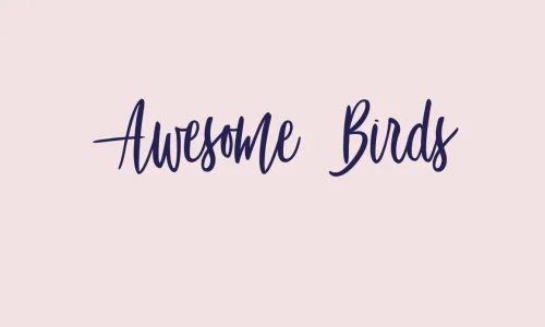 Awesome Birds Font Free Download