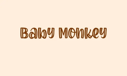 Baby Monkey Font Free Download