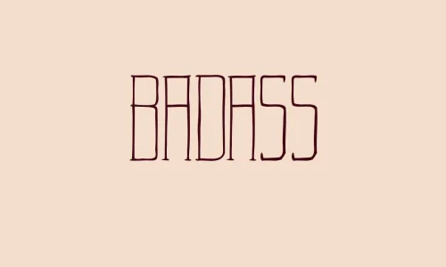 Badass Font Free Download