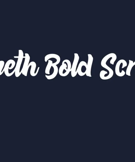 Beneth Bold Script Font Free Download