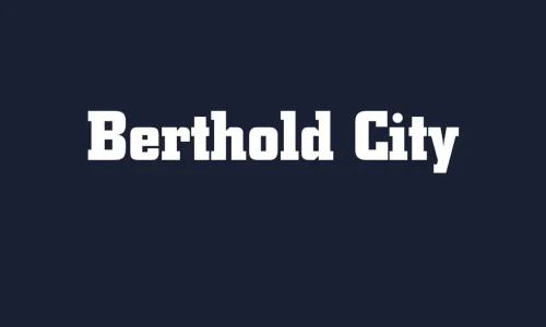 Berthold City Font Free Download