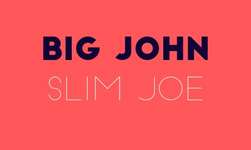 Big John Slim Joe Font Free Download
