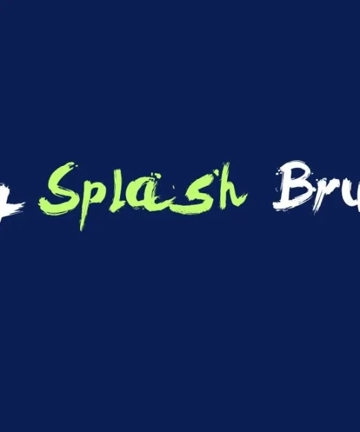 Big Splash Brush Font Free Download