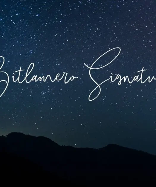 Bitlamero Signature Font Free Download