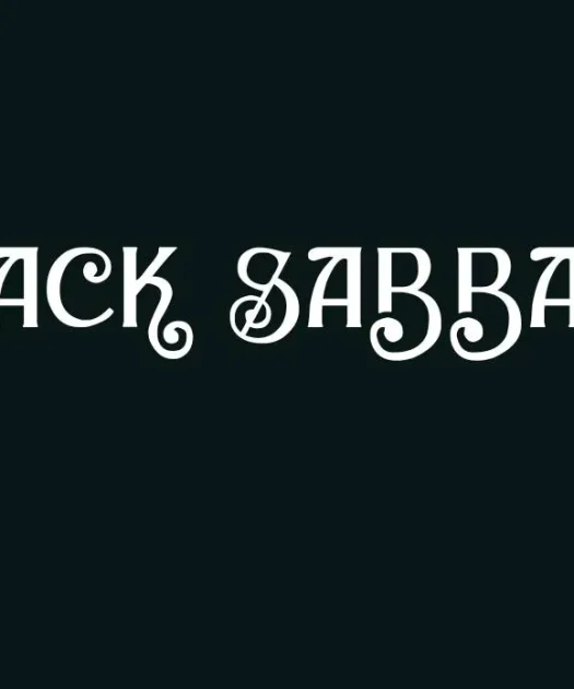 Black Sabbath Font Free Download