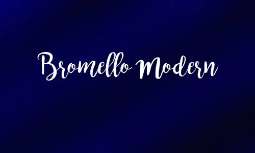 Bromello Modern Font Free Download