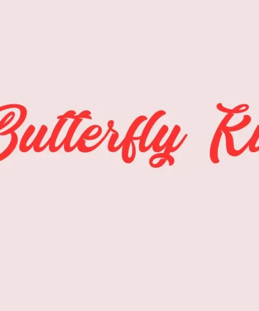 Butterfly Kiss Font Free Download