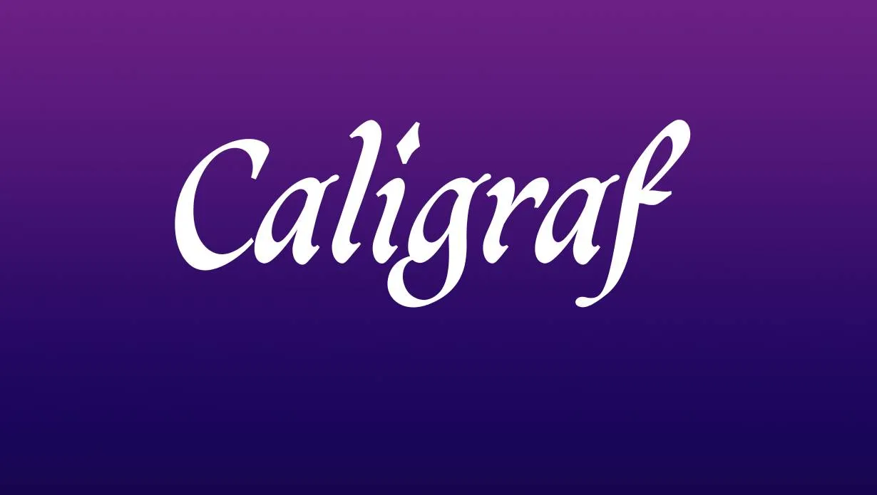 Caligraf Classical Calligraphy Script Font