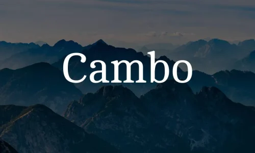 Cambo Font Free Download