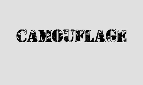 Camouflage Font Free Download