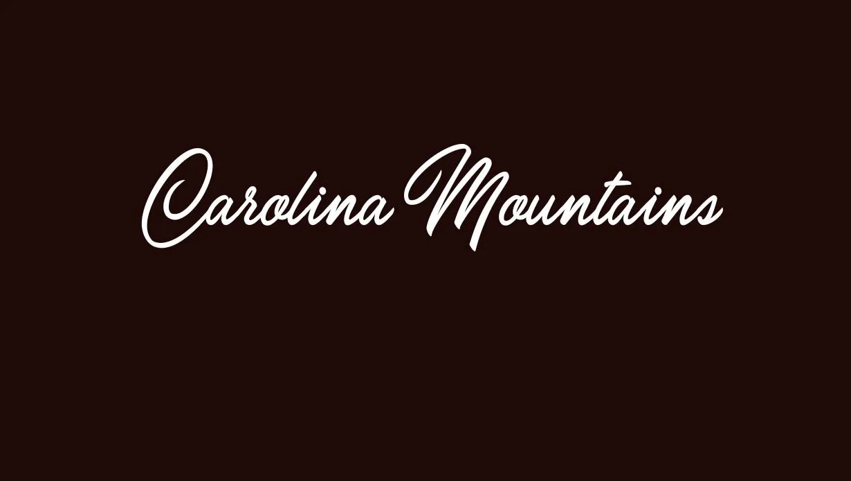 Carolina Mountains Font
