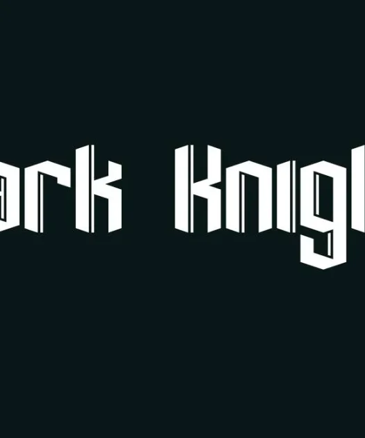 Dark Knight Font Free Download