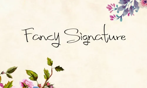 Fancy Signature Font Free Download