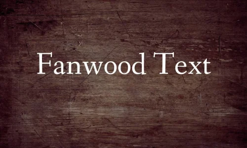 Fanwood Text Font Free Download