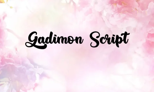 Gadimon Script Font Free Download
