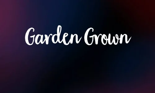 Garden Grown Font Free Download