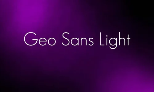 Geo Sans Light Font Free Download