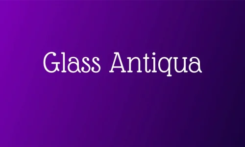 Glass Antiqua Font Free Download