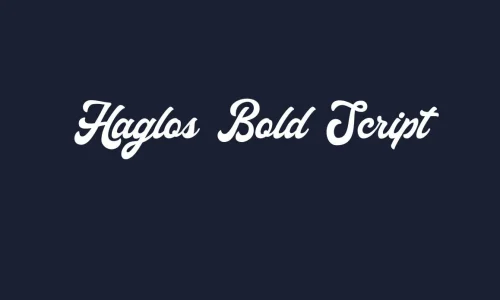 Haglos Bold Script Font Free Download