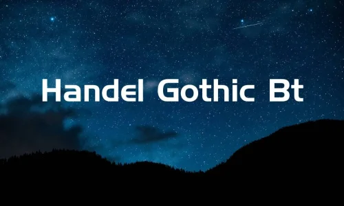 Handel Gothic Bt Font Free Download