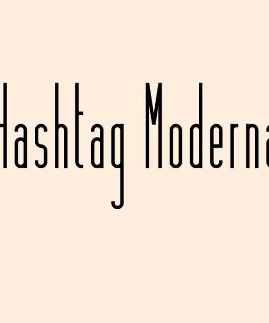 Hashtag Moderna Font Free Download