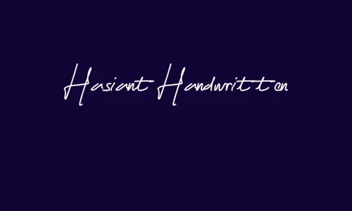 Hasiant Handwritten Font Free Download