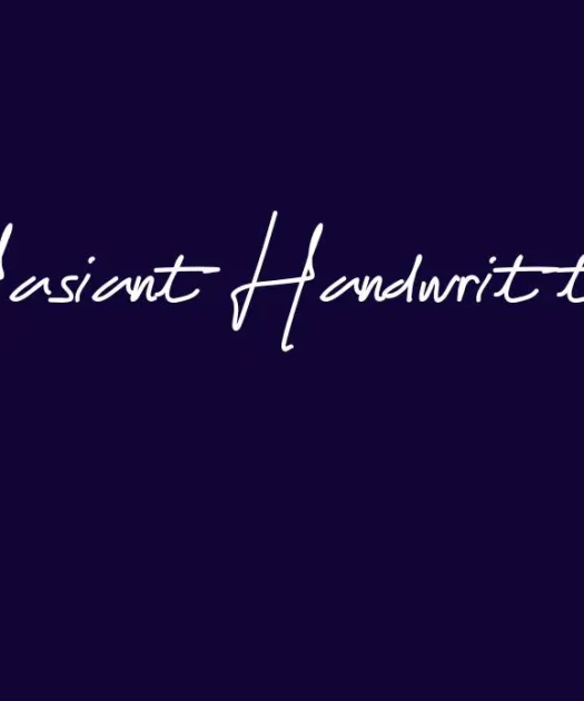 Hasiant Handwritten Font Free Download