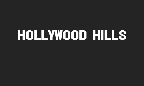 Hollywood Hills Font Free Download