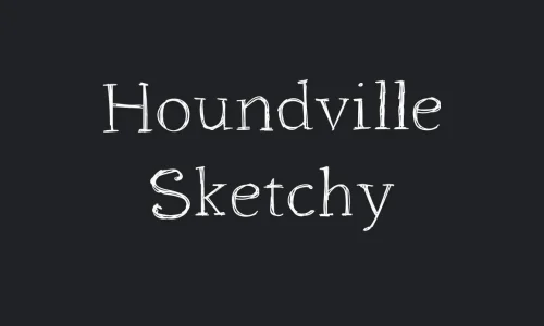 Houndville Sketchy Font Free Download